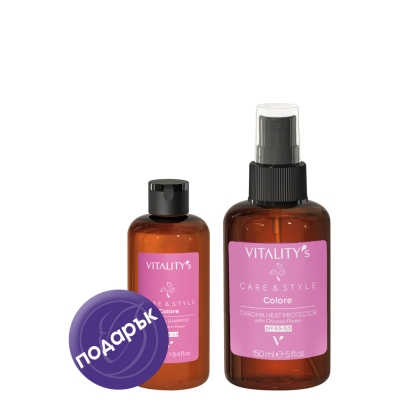 Комплект Care & Style Термозащитен серум и хрома шампоан