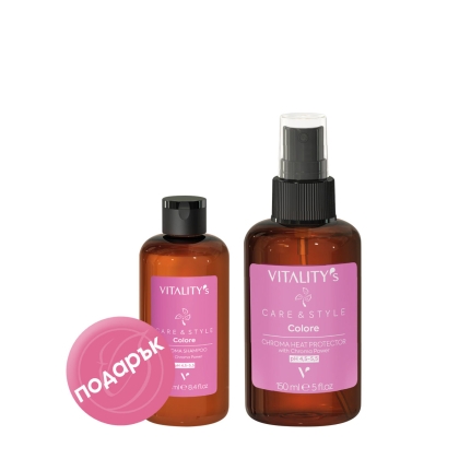 Комплект Care & Style Термозащитен серум и хрома шампоан