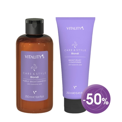 Care & Style Biondi Purple Shampoo and Velvet Conditioner