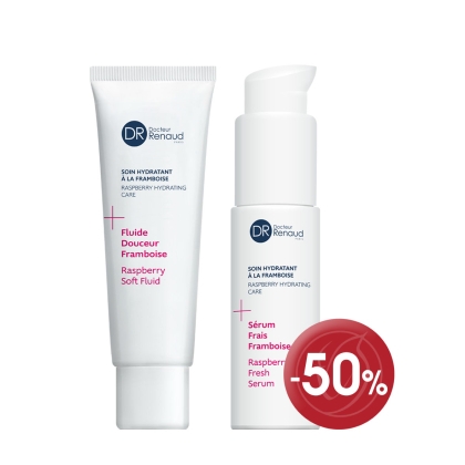 Raspberry Gentle Fluid and Serum for Freshness and Shine