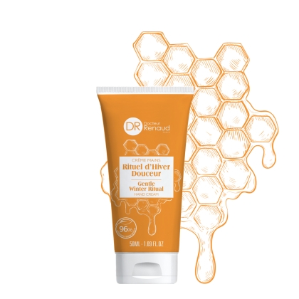 Honey and vanilla-scented hand cream