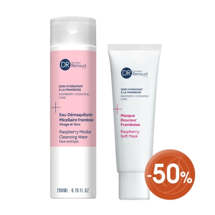 Raspberry Micellar Water and Hydrating Mask
