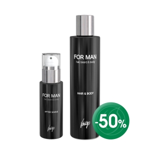 For Man Aftershave and Shampoo
