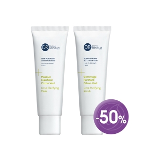 Lime Cleansing Mask and Double Cleansing Scrub