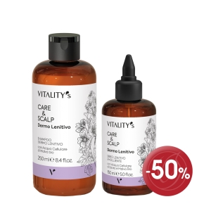 Care & Scalp Dermo-soothing shampoo and serum with mallow